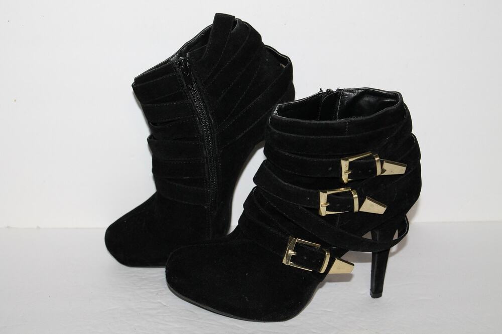 Bamboo Rhythm Heels, Women’s 7.5, Black Gold, Fabric, Party Shoes
